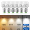 SANSI 60W Equiv LED Light Bulb 4/6pack 9W 900lm 2700K-5000K A15 E26 Bedroom Lamp gallery