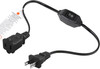 On off Switch Extension Cord [2-Feet], 2-Prong Polarized Extension Cord with Swi gallery