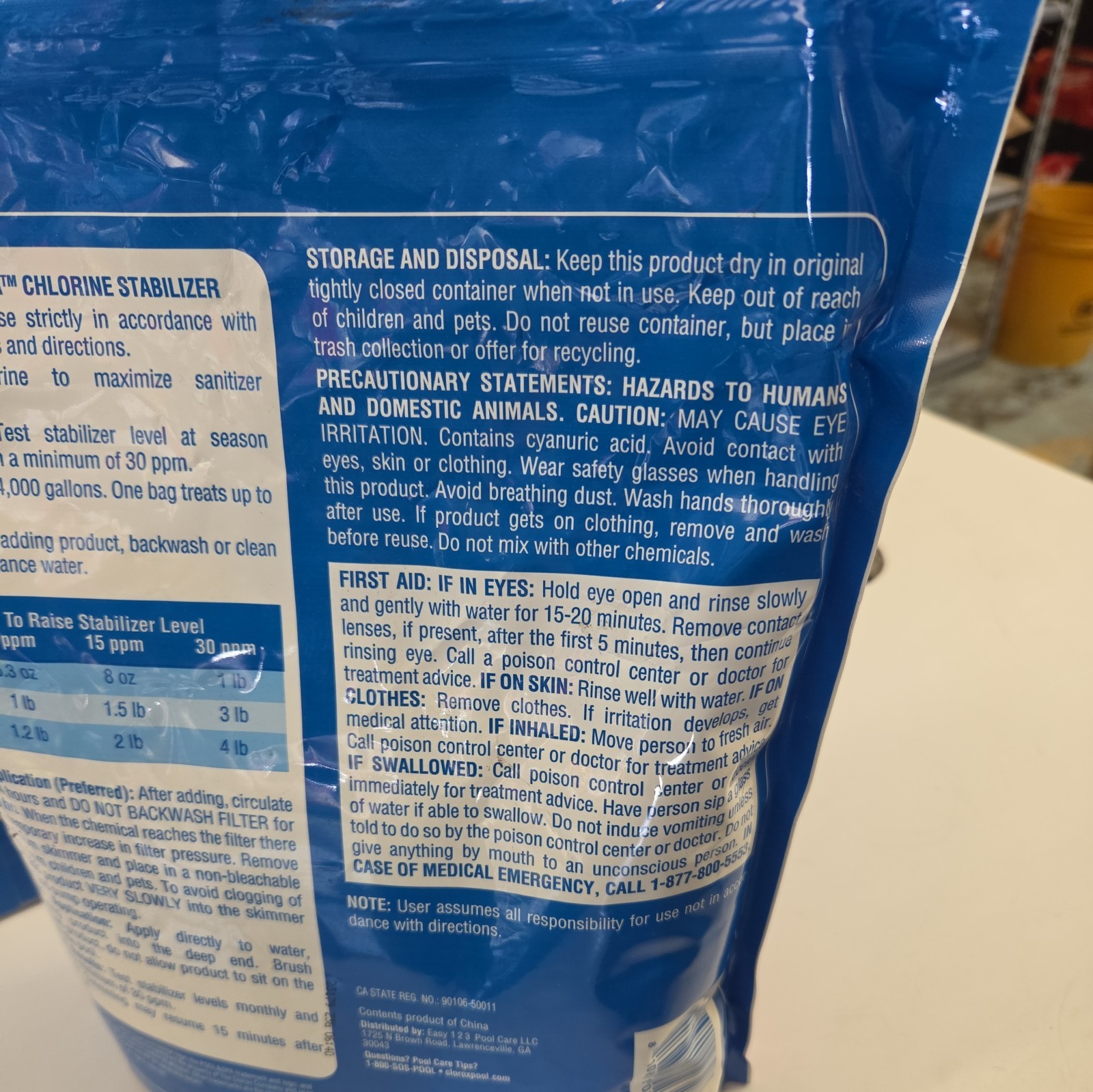Clorox ChlorineStabilizer for Pool and Spa 4lb bag gallery