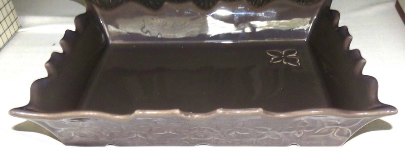 Appolia France - two Rectangular Dark Olive Green Dishes gallery