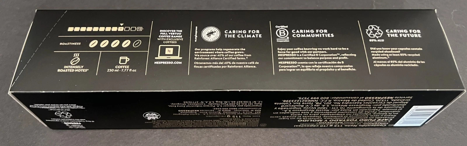 Nespresso Vertuo, Intenso 6 sleeves 10 each Dark Roast Coffee 60 Pods 01/31/2027 gallery