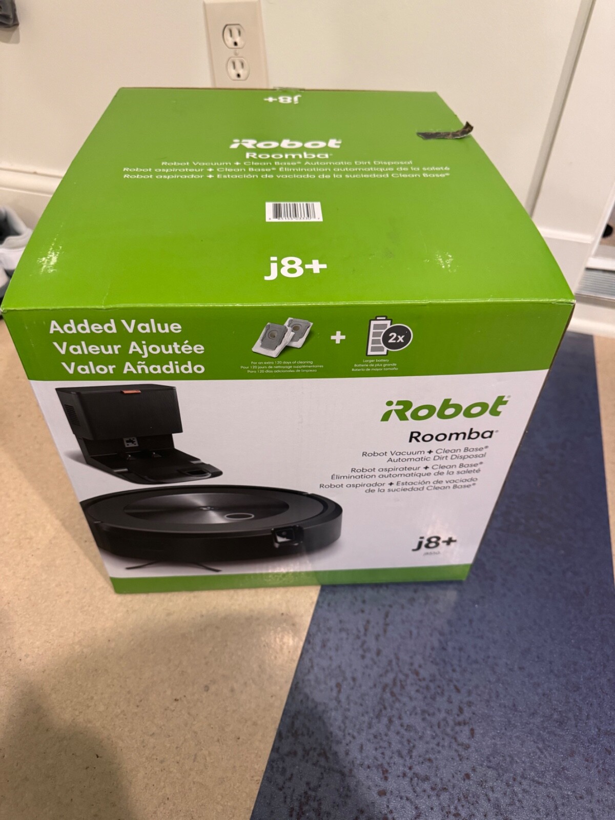 NEW!! iRobot Roomba j8+ (8550) Wi-Fi Connected Self-Emptying Robot Vacuum gallery