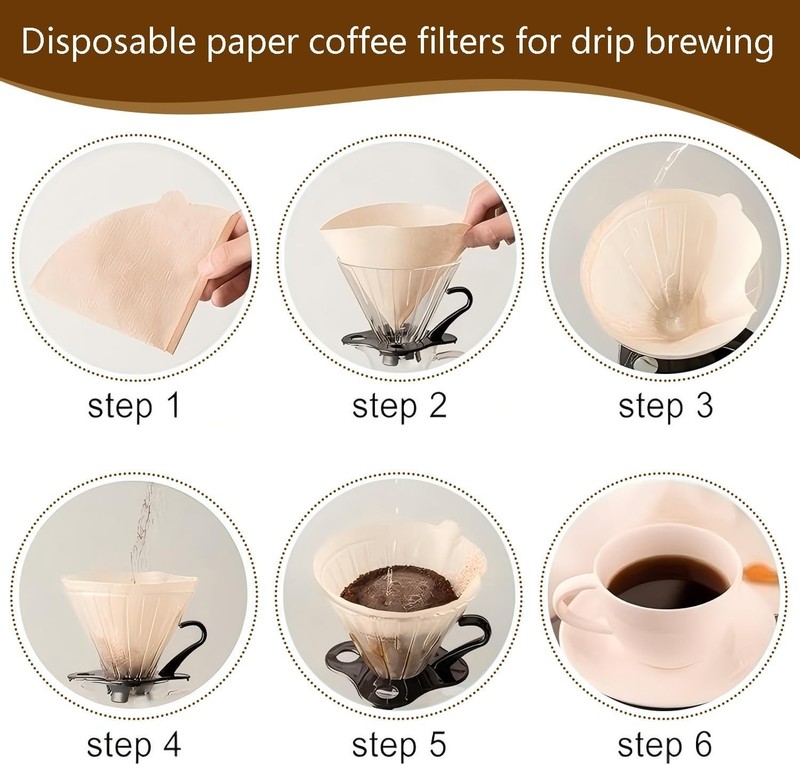 Coffee Filters,200 Count Disposable Coffee Paper Filters, Size 04 Unbleached ... gallery
