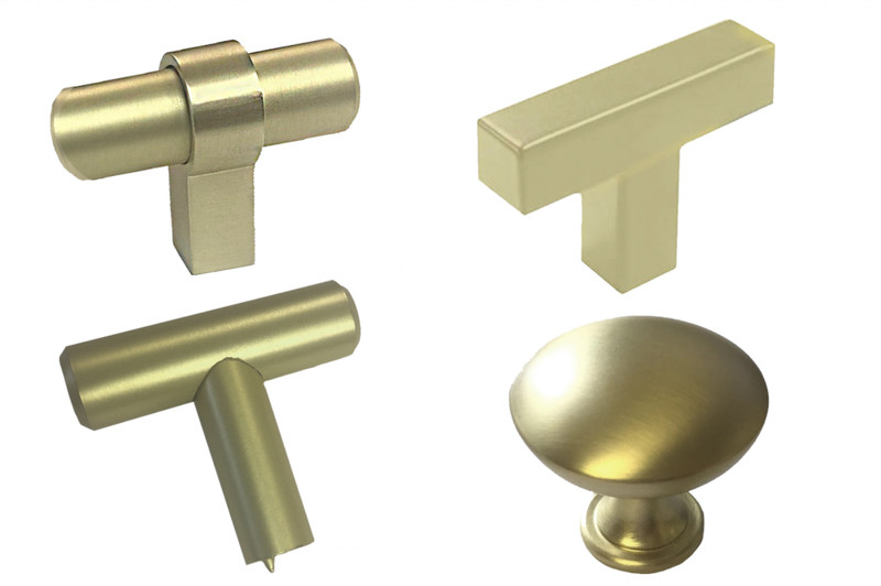 Knob Bar Pull Kitchen/Bathroom Cabinet Door Drawer Hardware Matte Gold Brass KPT gallery