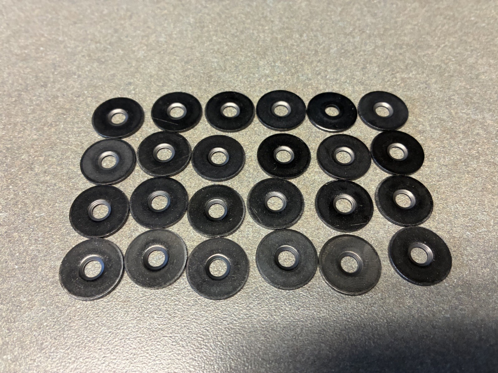 Muzata 24 Pack Black Cable Railing Washer 1/8" 5/32" Wire T316 S.S. No Adhesive gallery