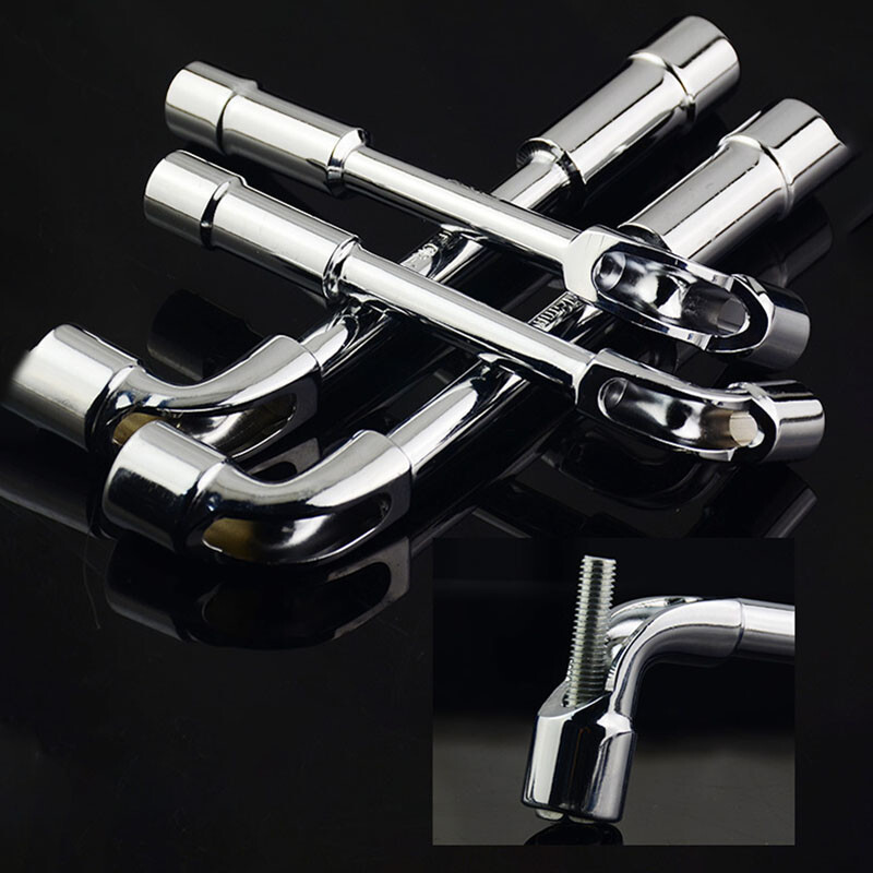 Metric L Shaped Angled Open Hex 6 point Socket Wrench Doubleend Spanner 6mm-24mm gallery