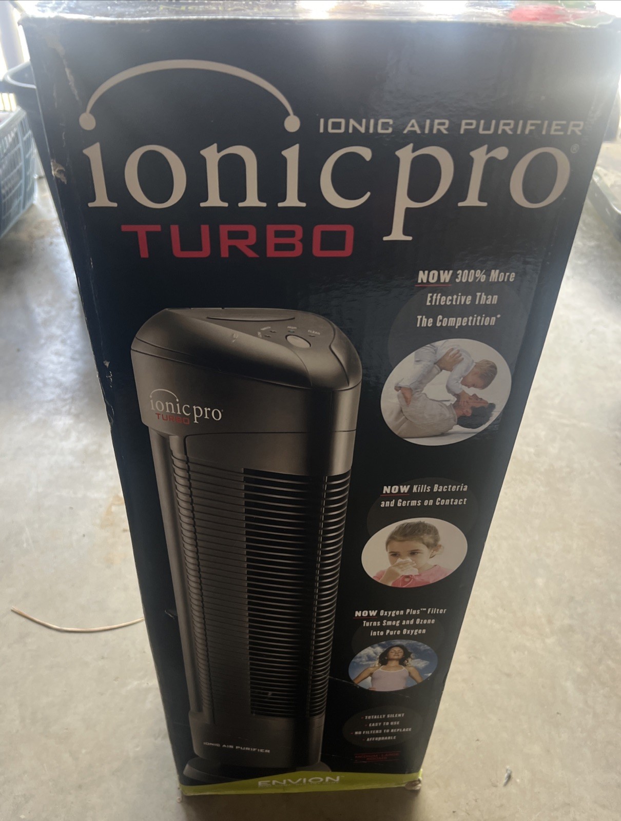 Ionic Pro Turbo Air Purifier Cleaner TA-500 Tower Purifier Ionizer Homecore gallery