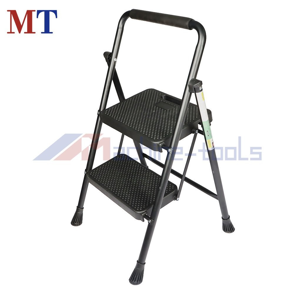 2-Step Folding Ladder With Wide Anti-Slip Pedal Load Capacity 500Lbs Portable gallery