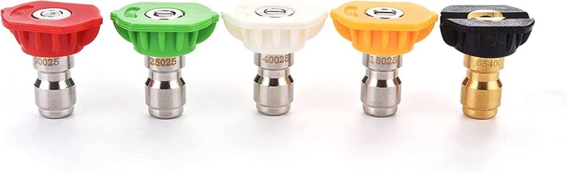 Versatile 5-Pack Pressure Washer Spray Nozzle Tips - 4000 PSI, Multiple Angles gallery