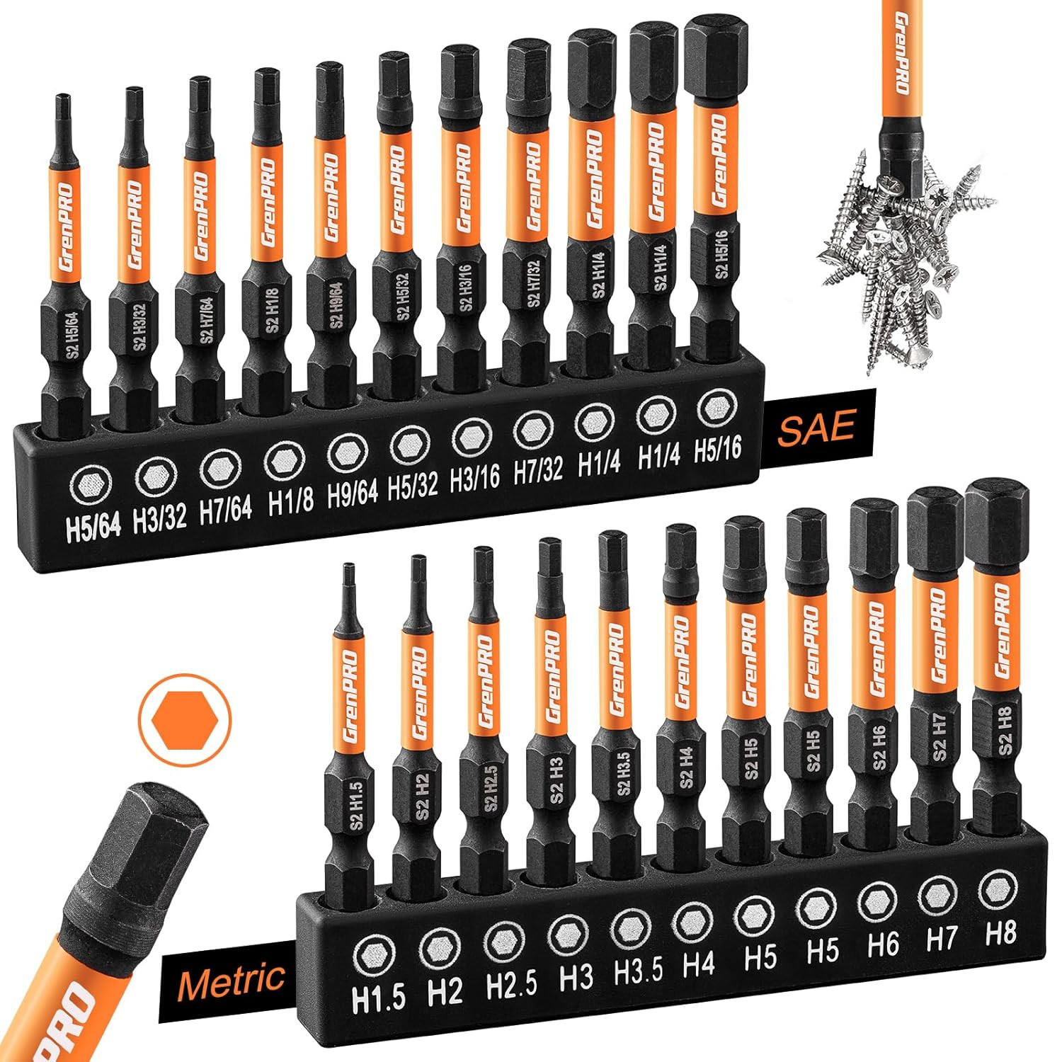 Allen Wrench Drill Bit Set 22Pc Hex Bit Set, Impact Driver Bit Set, Screwdriver gallery