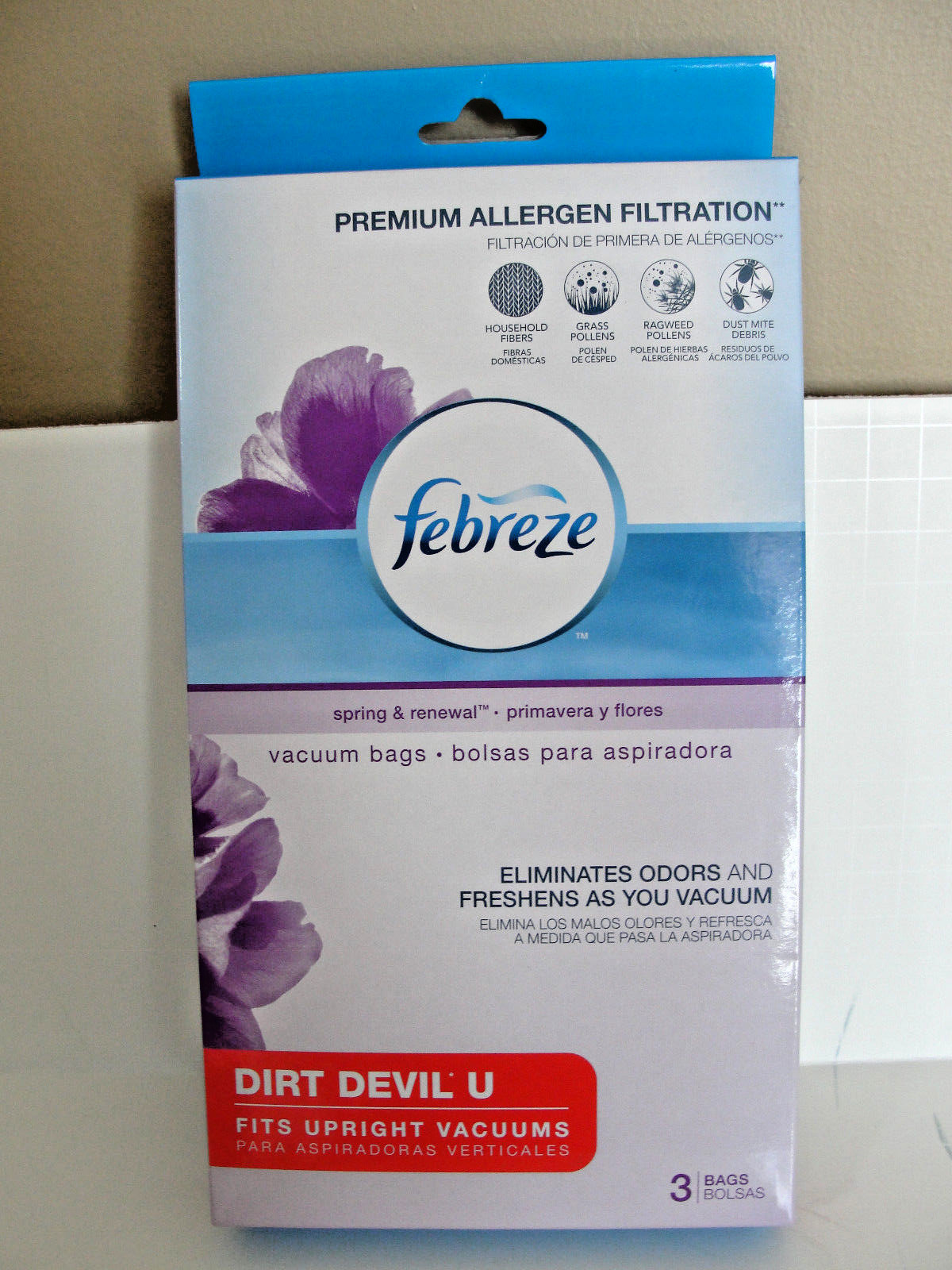 Febreze Allergen Filtration Upright Vacuum Bags, Spring & Renewal Scent, 29D6 gallery
