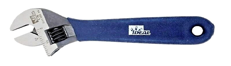 IDEAL Adjustable Wrench 6 Inch Cushion Grip USA 35-019 gallery