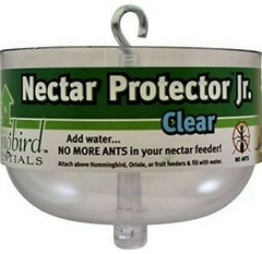 NECTAR PROTECTOR Jr CLEAR SE624 ANT MOAT for Hummingbirds Orioles & Fruit Feeder