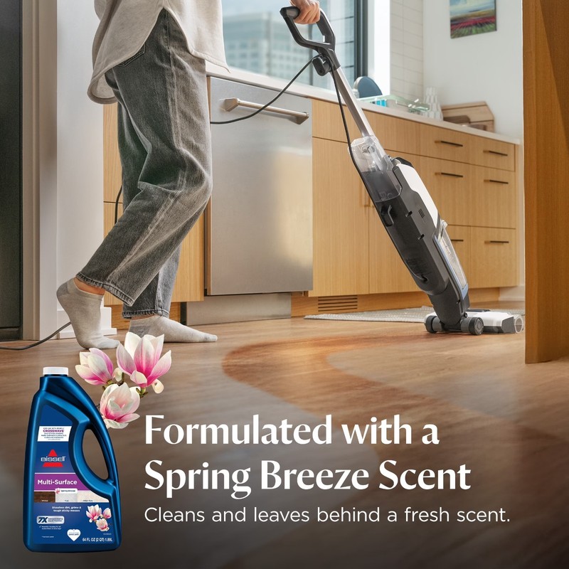 BISSELL Mulit Surface Cleaner Spring Breeze Scent, floors and rugs pet safe 64oz gallery
