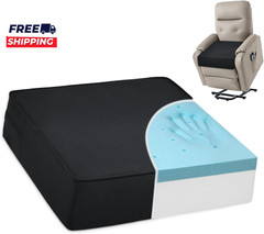 Gel Memory Foam Recliner Cushion for Elderly Dual-Layer Foam Chair Pad Extra Lar