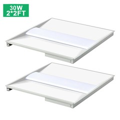 2Pack 2x2FT Multiple CCT Tunable LED Troffer Panel Ceiling Lights 20W/24W/36W