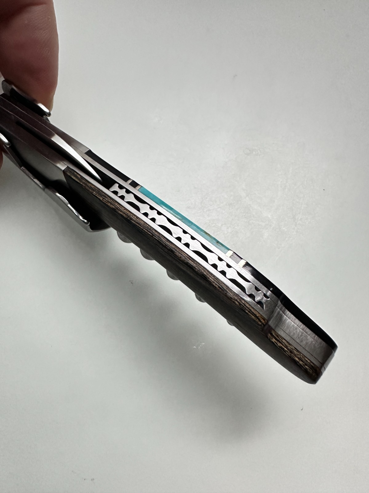 Santa Fe Stoneworks Turquoise Obsidian Waiters Corkscrew Knife gallery