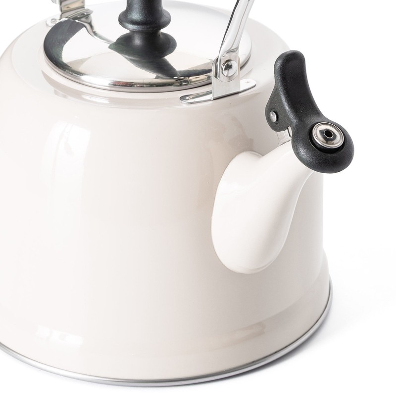 Everyday Lily Pond 2.2-Quart Stainless Steel Stovetop Tea Kettle W/ Lid Linen gallery