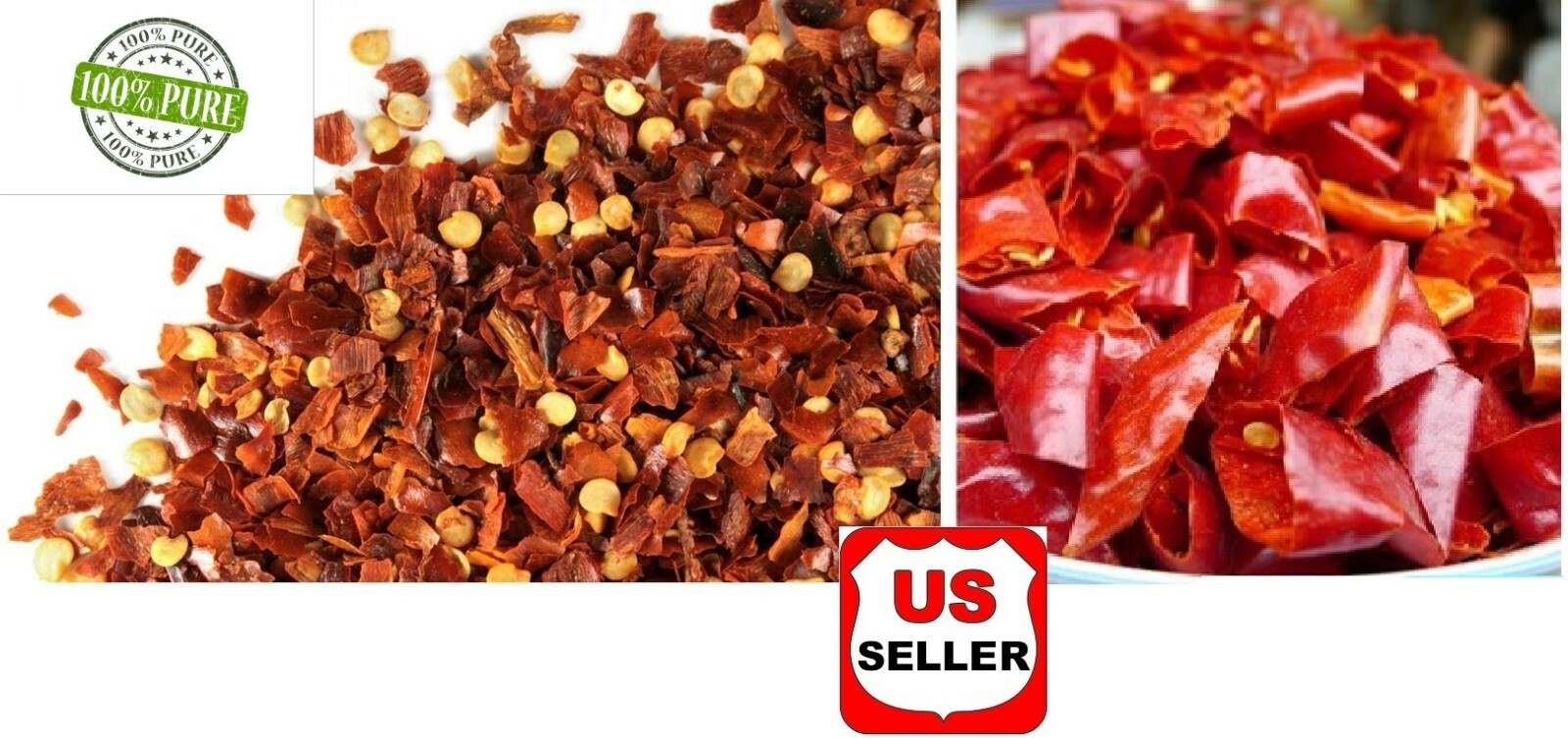 Crushed Red Chilli Flakes/Chili Chopped Regular Hot, 8oz- 5lbs gallery