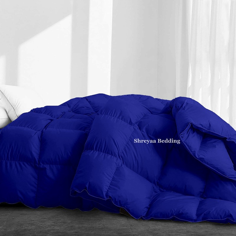 Lovely Down Alternative Comforter & Bedding Sets Royal Blue Solid Choose Item gallery