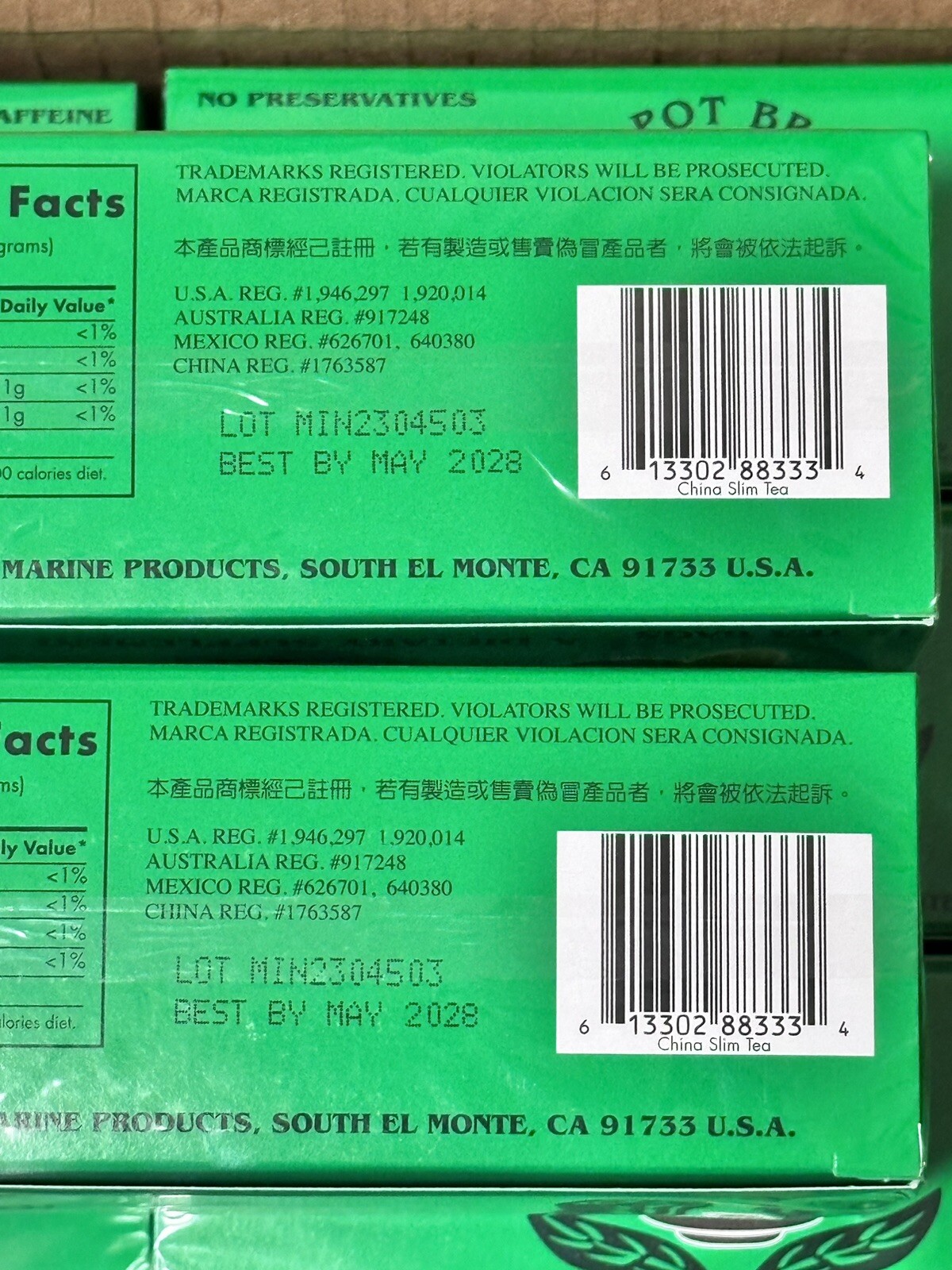 CHINA SLIM TEA Herbal Tea Delight with MINT, 18 tea bags x 2 Pack gallery