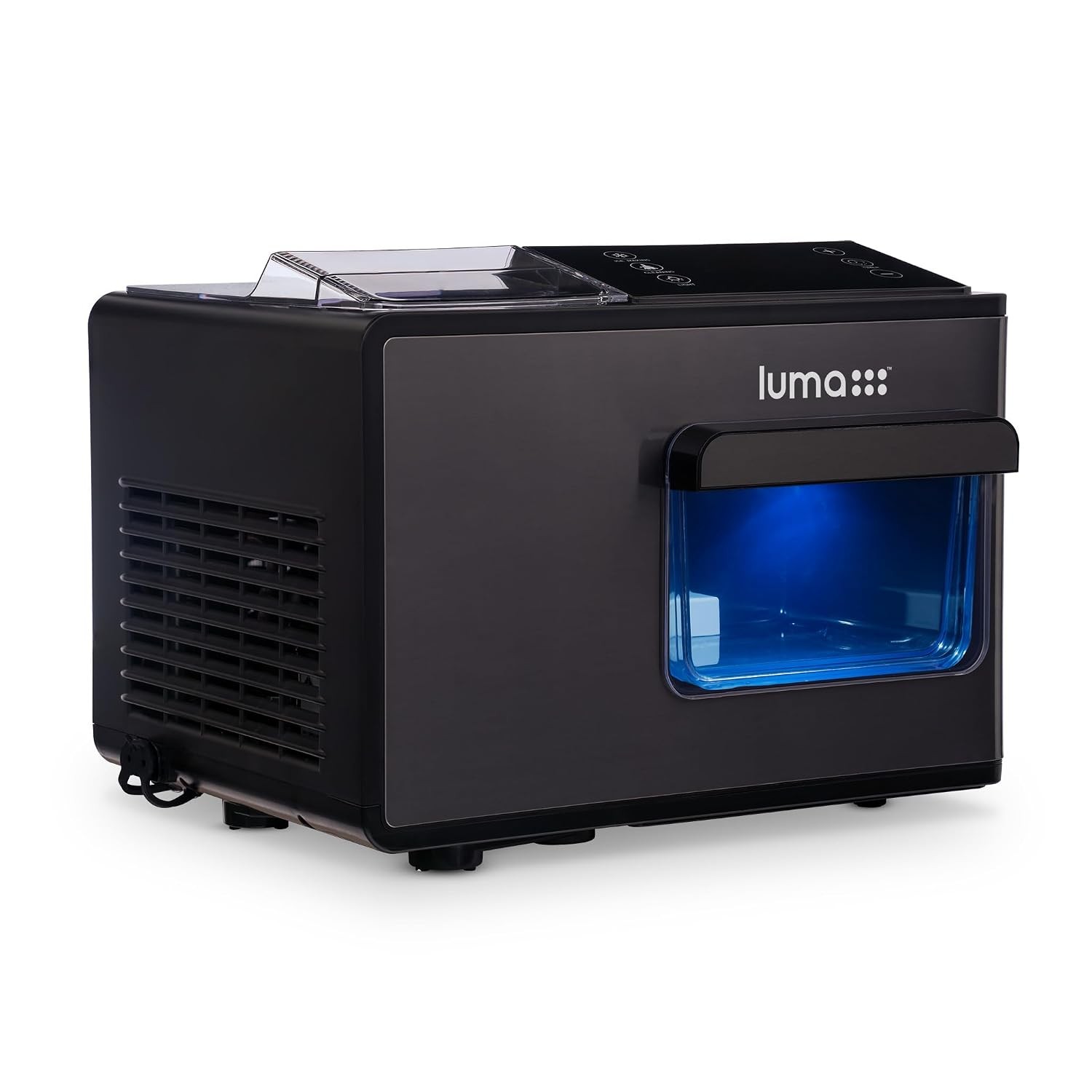 Luma Nugget Countertop Ice Maker 44 lbs 24 Hours Black Stainless Steel Machine gallery
