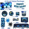 Blue Gamer Party Decorations Set for 20 Boys Video Game Theme Party Supplies gallery
