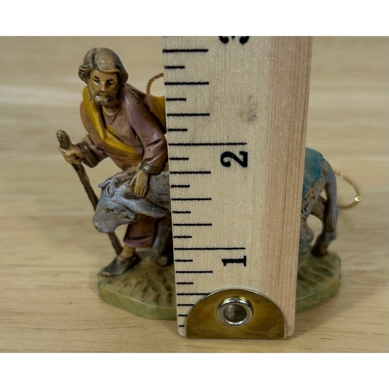 Vintage Fontanini Ornament Flight into Egypt Nativity 1992 Italy 560 NO DOME gallery