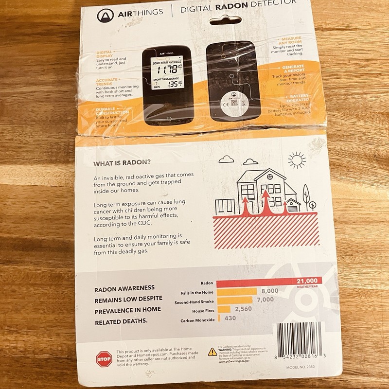 Digital Radon Detector Airthings 2350, Sealed *Ugly Box gallery