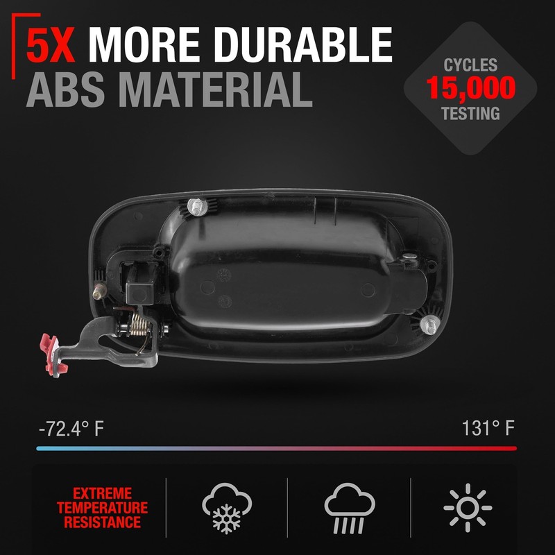 Exterior Door Handle, Passenger Side for Chevrolet Silverado; GMC Sierra - Re... gallery