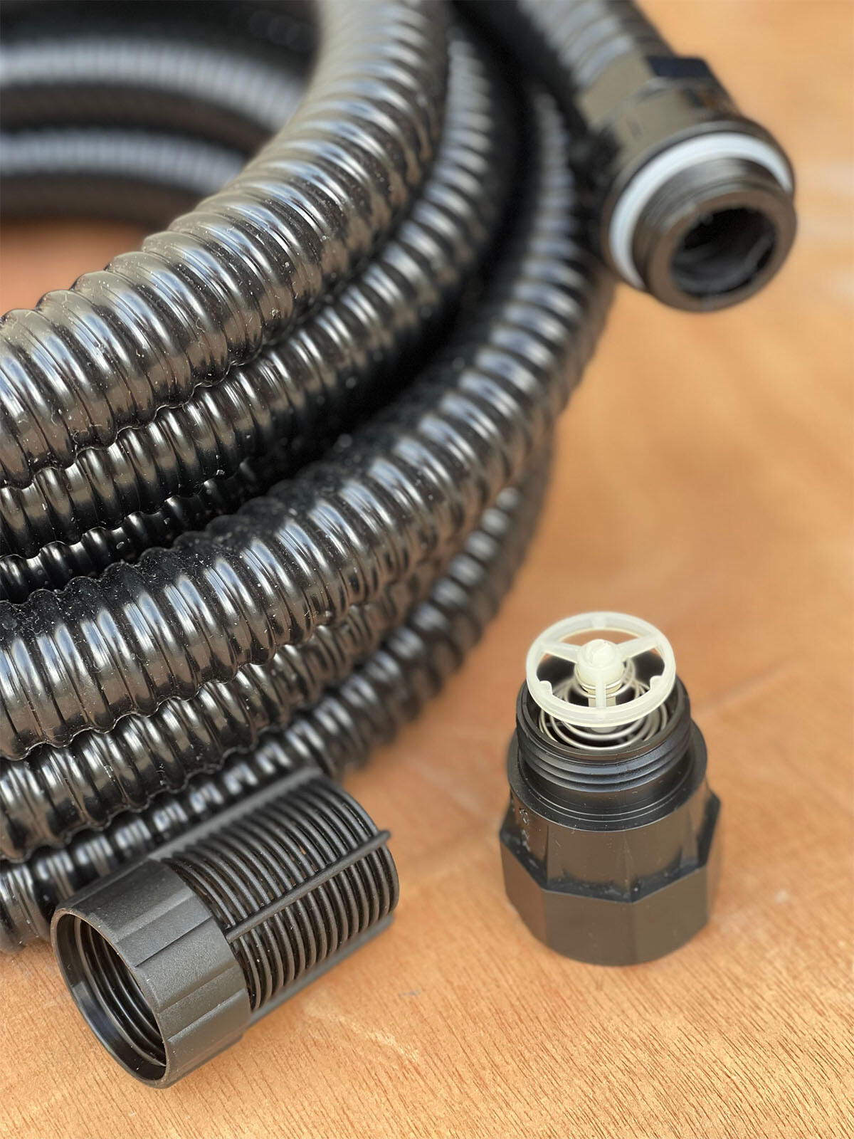 23ft Water Suction Inlet Hose Set w/Backflow Valve 4 Self-Priming Booster Pump gallery