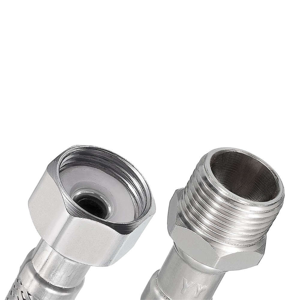2PCS G3/8 Male Compression Thread x G1/2 Female Faucet Supply Line Connector