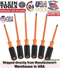 Klein Tools 85076INS Screwdriver Set 1000V Insulated 6-Piece – New in box/Sealed