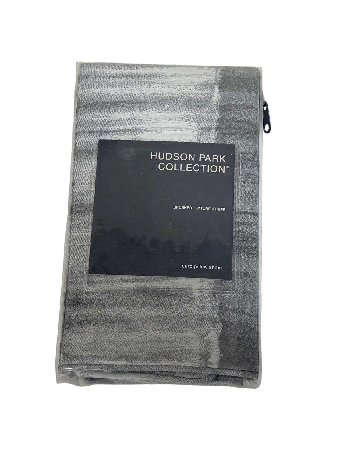 Hudson Park Collection Brushed Texture Stripe Euro Sham - 26x26 gallery