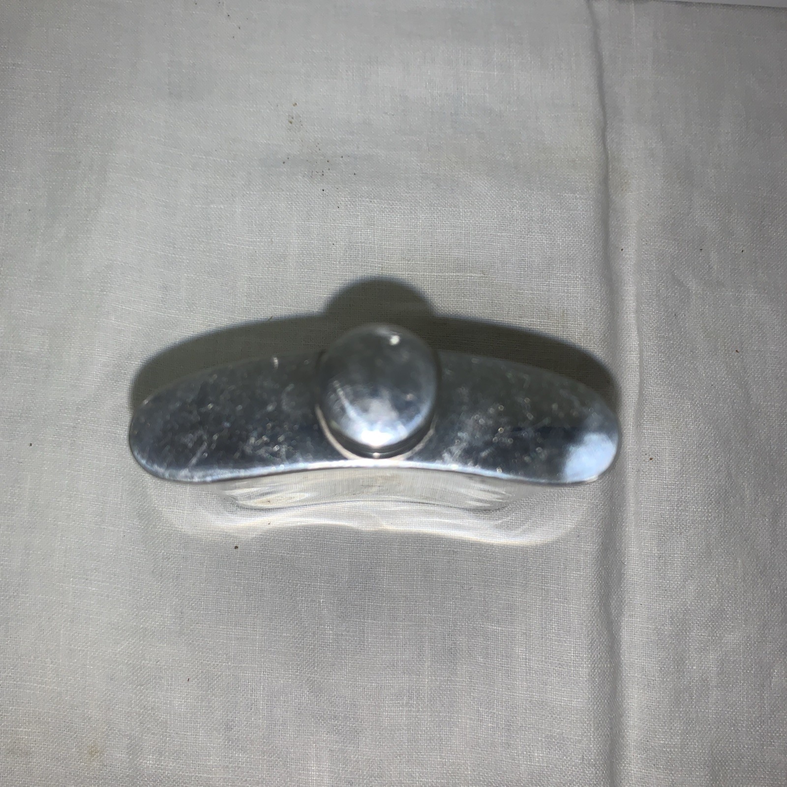 HOFFRITZ ENGLISH PEWTER FLASK - 3 OUNCES - MADE IN SHEFFIELD - ENGLAND gallery