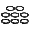 8Pcs Nitrile Rubber Flat Washer DN65 2-9/16" OD x 2" ID x 1/4" Thick Black gallery