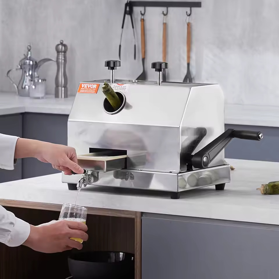 Commercial Sugar Cane Juicer Machine High Output 3 Stainless Steel Rollers gallery