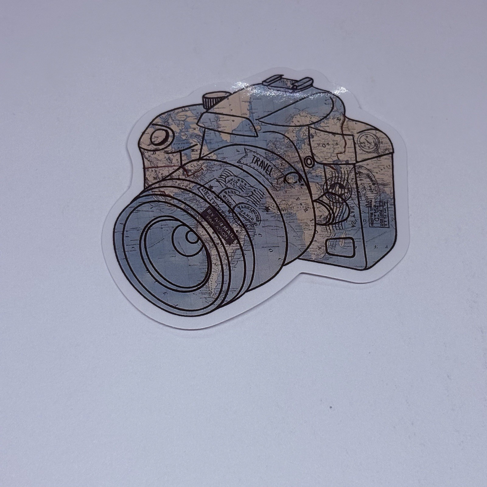 Travel The World Camera Sticker World Map Art Decal Vinyl Country Souvenir Tc9 gallery