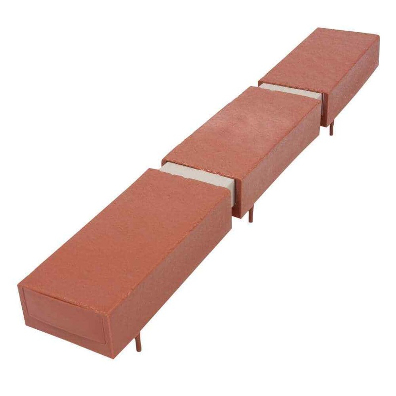 25 ft. Decorative Plastic Brick Edging Kit Garden Pathway Lawn Tree Edge Border gallery