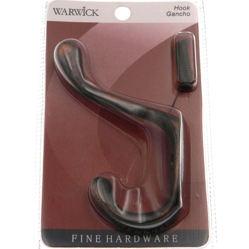 Warwick Bronze Double Coat, Hat, Robe, Towel Wall or Door Hook BH2003BZ gallery