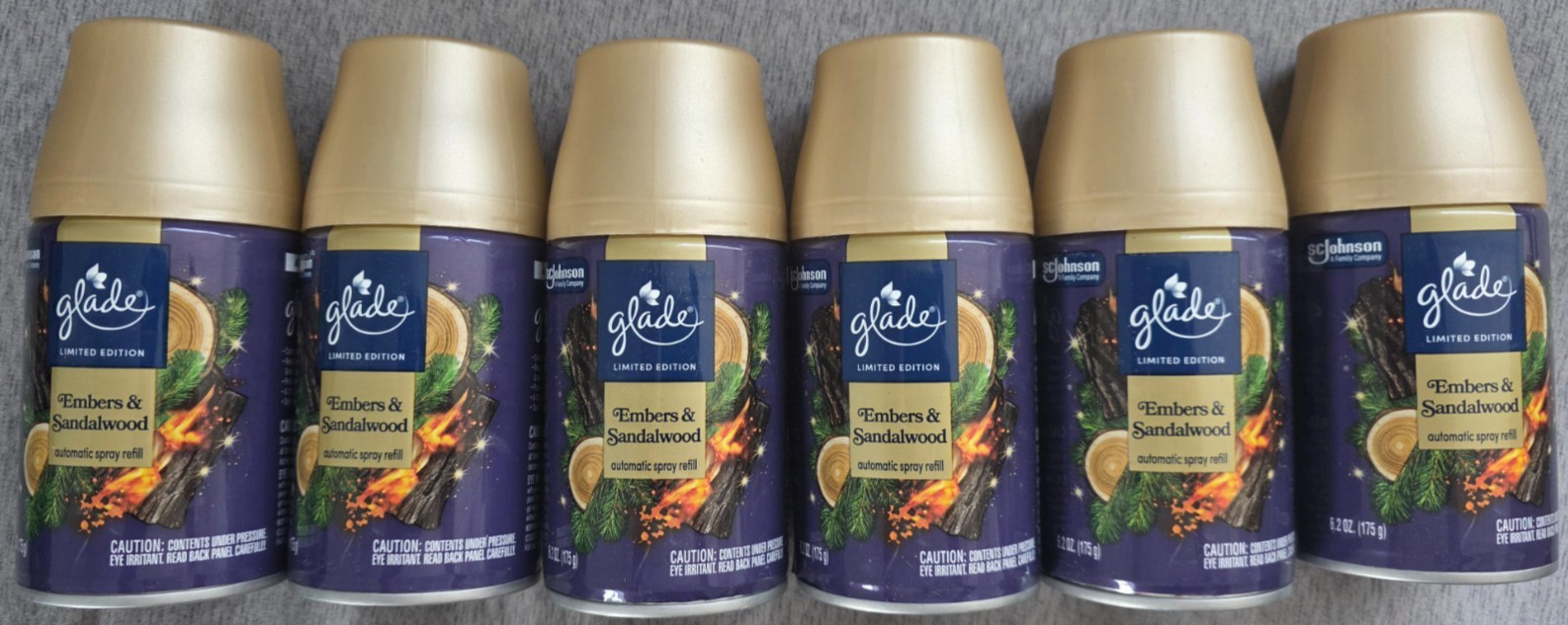 6 Glade Automatic Spray Refills 6.2 Embers & Sandalwood Similar Fall Night Scent gallery