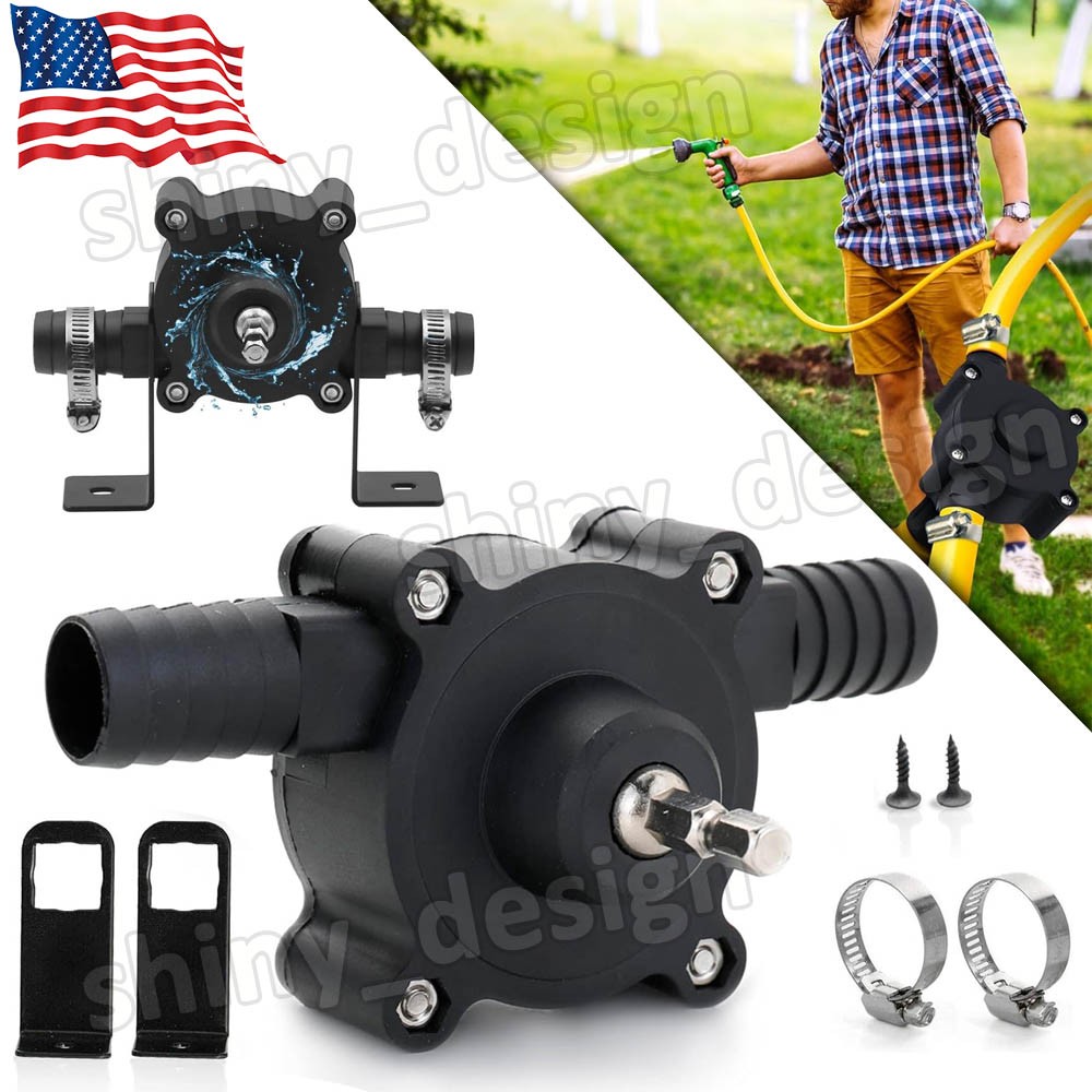 Portable Electric Drill Drive Self Priming Pump Water Oil Fluid Transfer Pumps gallery
