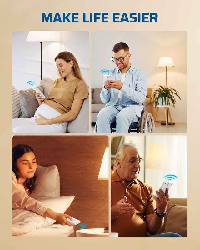 DEWENWILS Wireless Light Switch, Remote Control Outlet Switch for Lamps, Lights, gallery