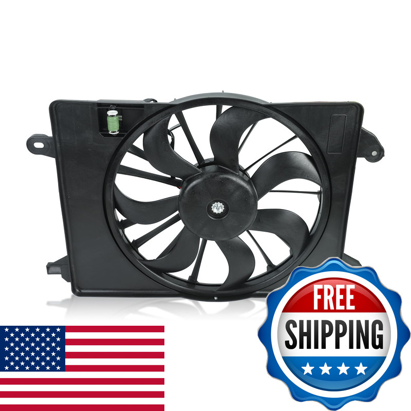 Blackhorse-Racing 12V Ac Condenser Cooling Radiator Fan Assembly Compatible gallery