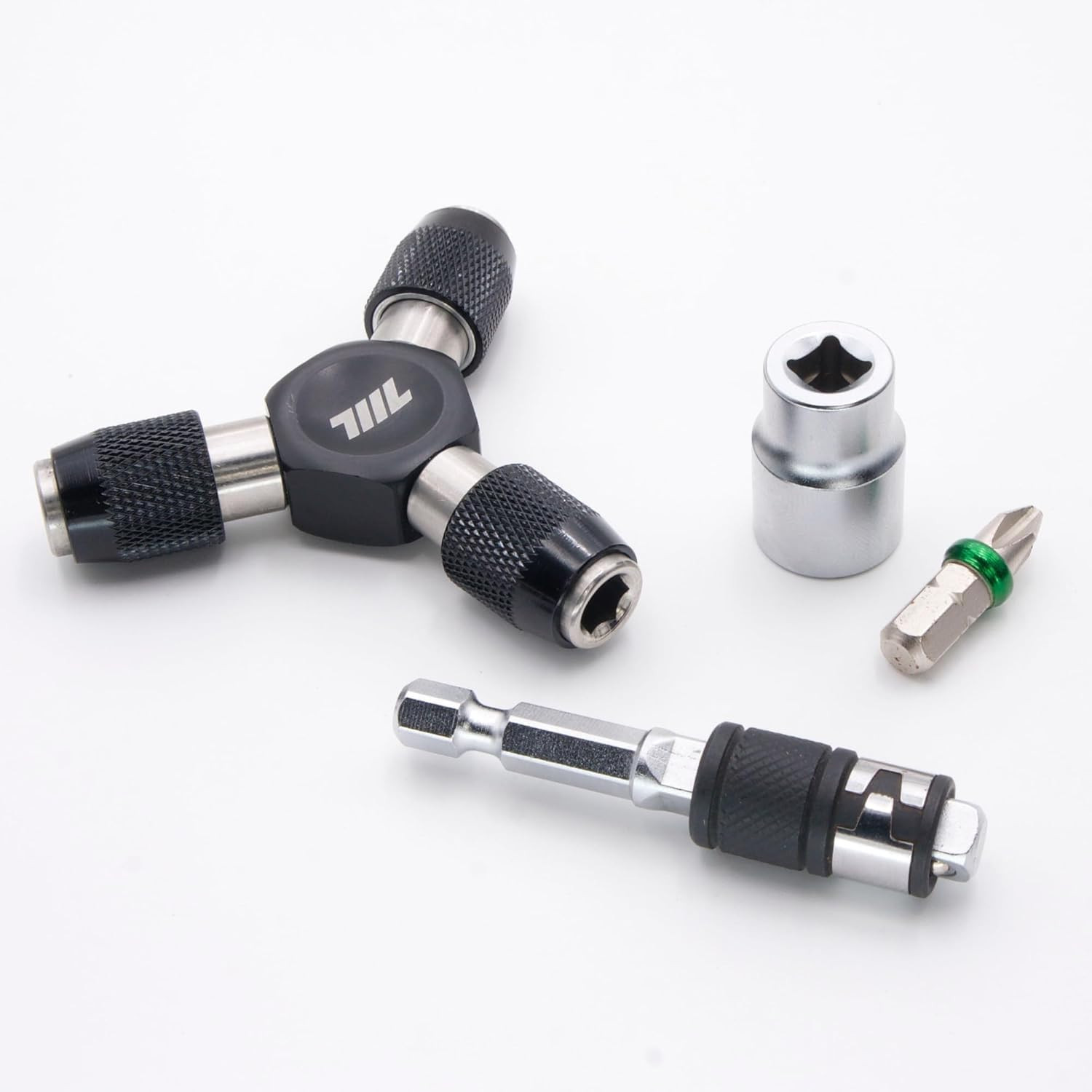 1/4" Hex to Square Drive Socket 2-In-1 Extension Combo 1 PCS Hex End 1 PCS Flat gallery