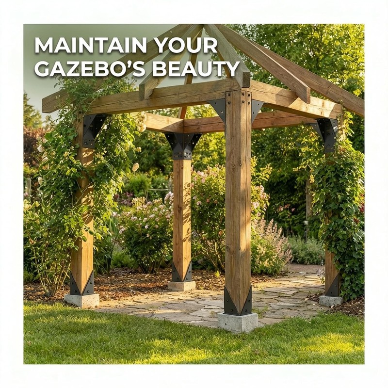 8PCS Post Base Pergola Brackets Kit, Heavy Duty 90-Degree Angle Pergola Bracket gallery