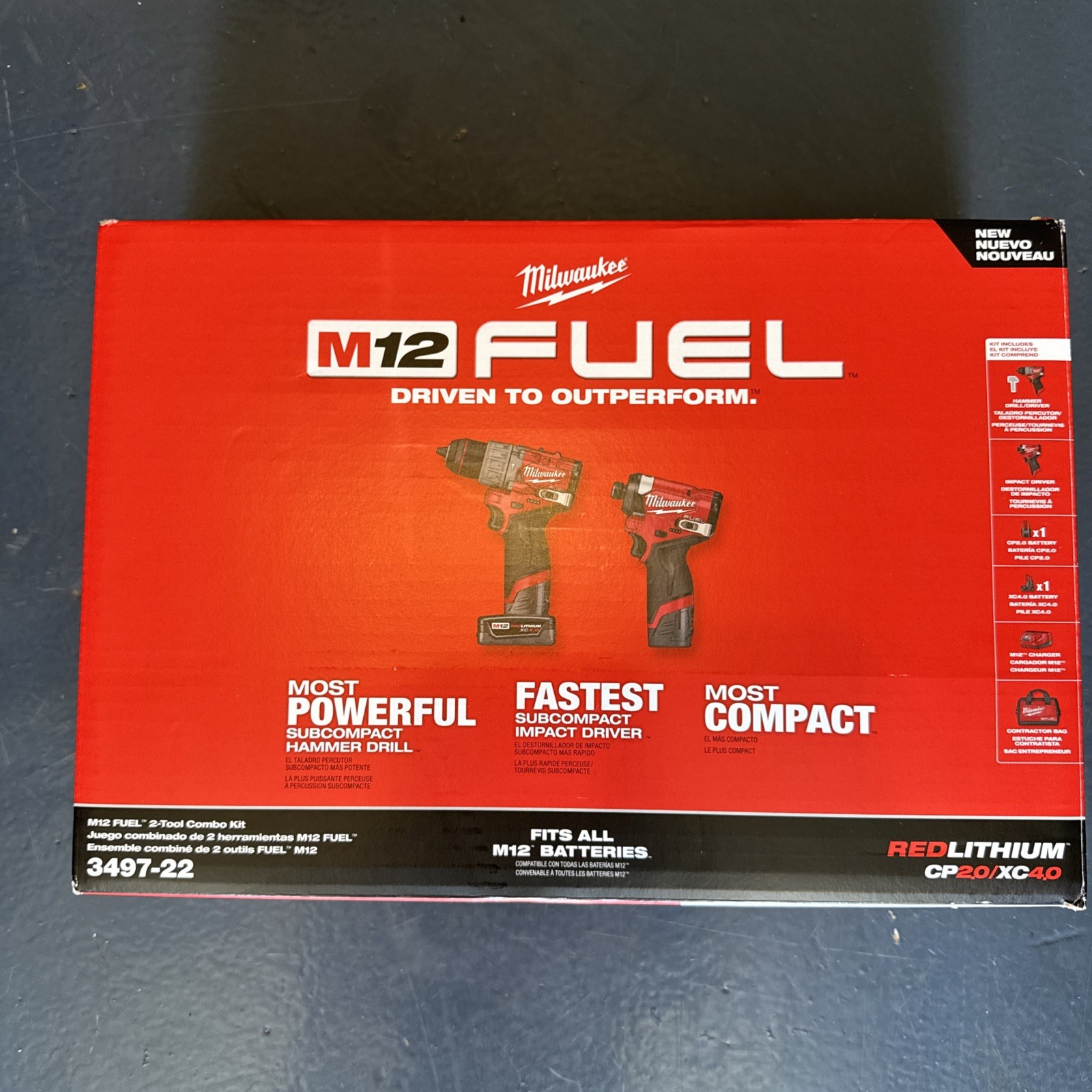 Milwaukee M12 FUEL 2-Tool Combo Kit (Model 3497-22) — NEW gallery