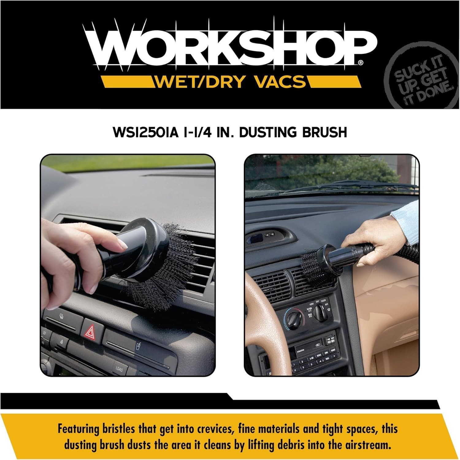 Shop Vacuum Accessories WS12501A Dusting Brush Attachment for Wet Dry Vacuum Cle gallery