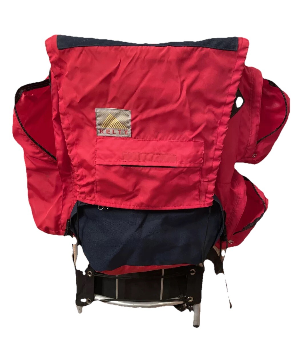 Kelty Expedition Backpack External Frame Hiking Bag Red