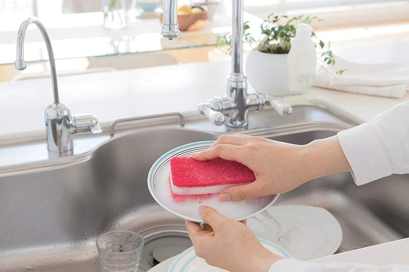 Duskin Sponge for Kitchen Antibacterial Type 3 Colors Pieces Oil Stain Resistant gallery